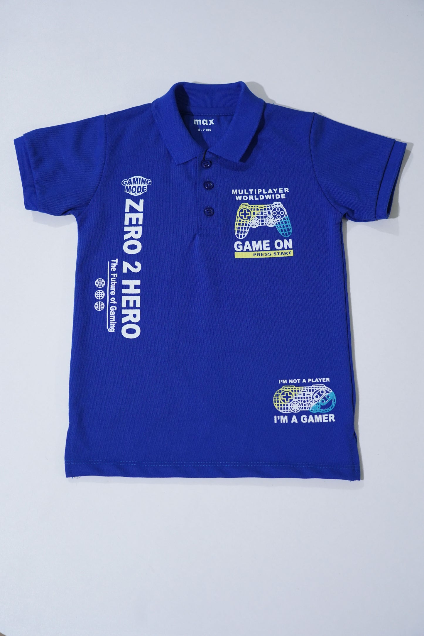 MAX Boys Graphic Printed Polo Shirt