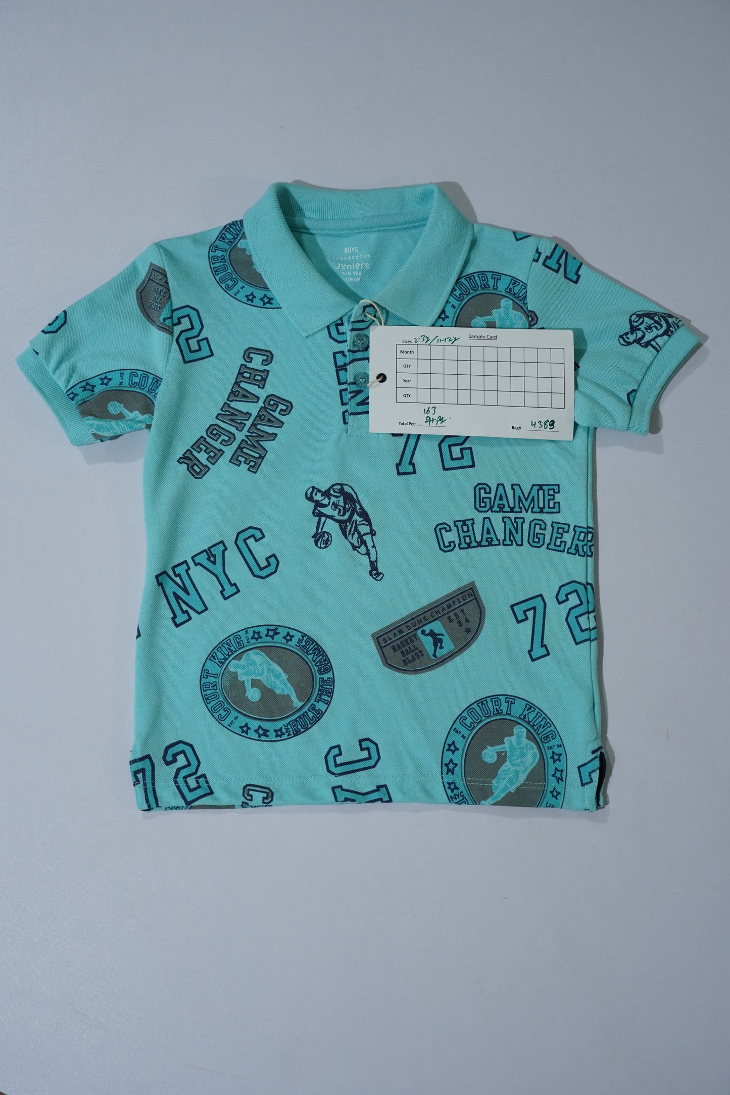JUNIOR Boys Graphic Printed Polo Shirt
