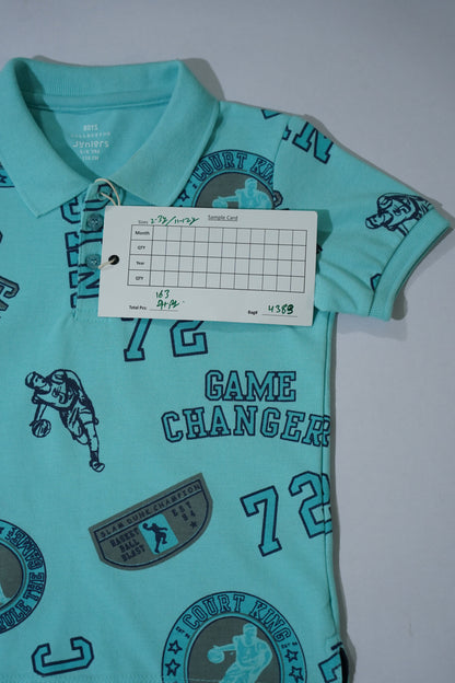JUNIOR Boys Graphic Printed Polo Shirt