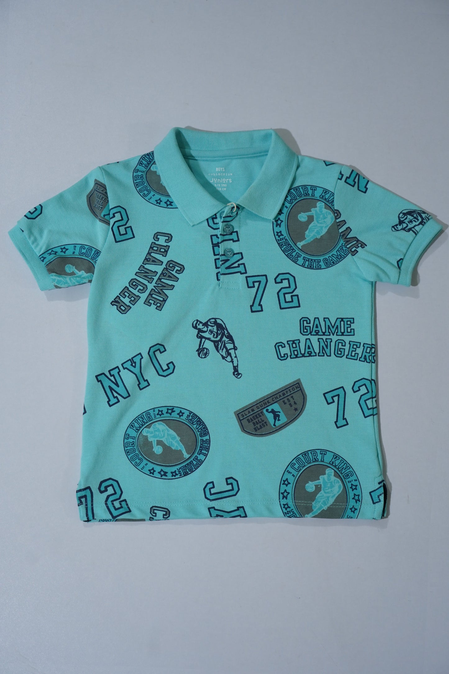 JUNIOR Boys Graphic Printed Polo Shirt