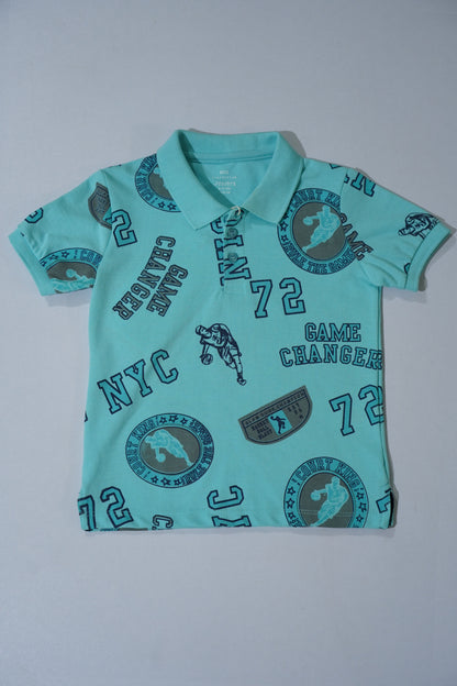 JUNIOR Boys Graphic Printed Polo Shirt