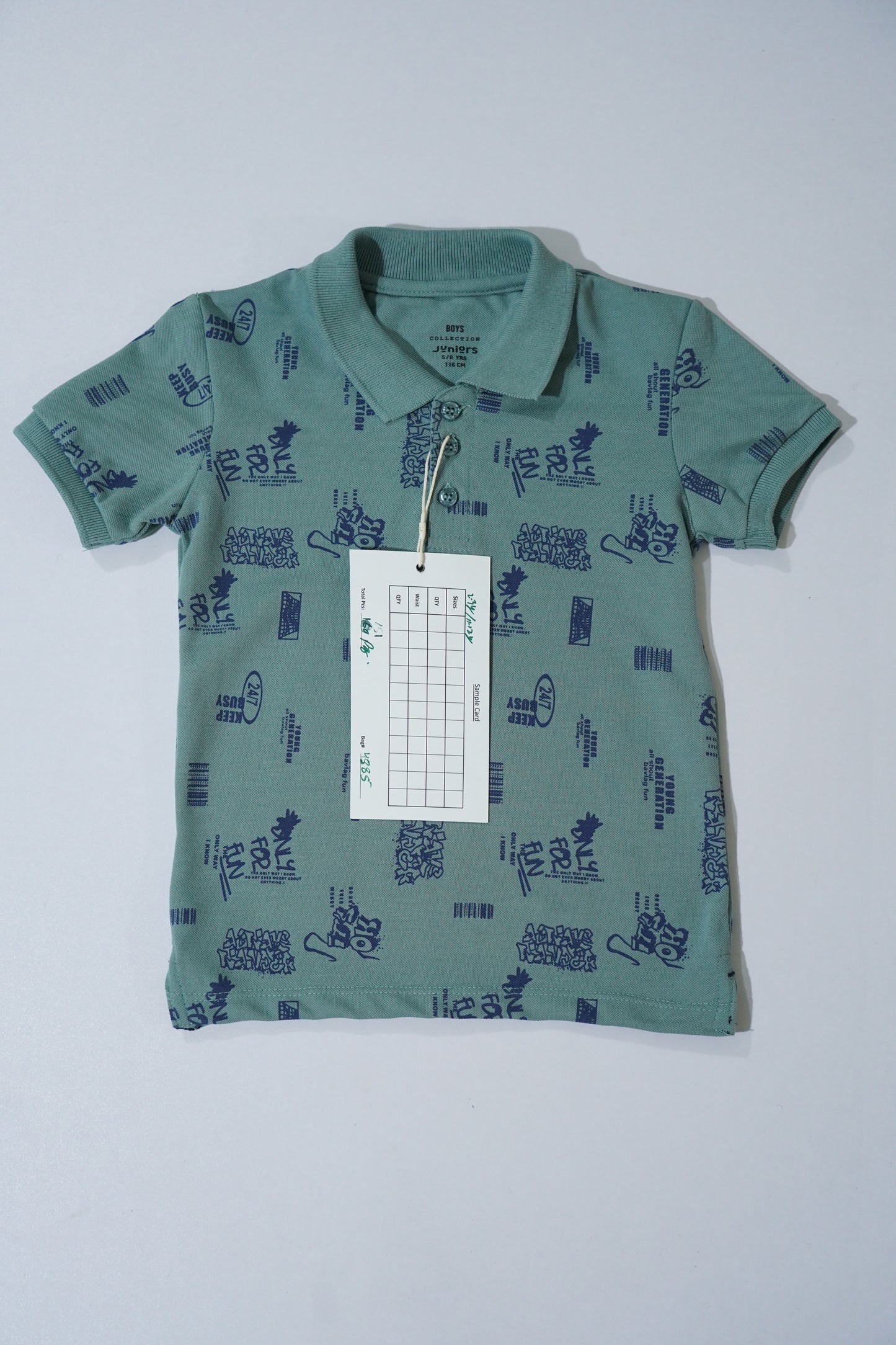 JUNIOR Boys Graphic Printed Polo Shirt