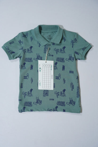 JUNIOR Boys Graphic Printed Polo Shirt