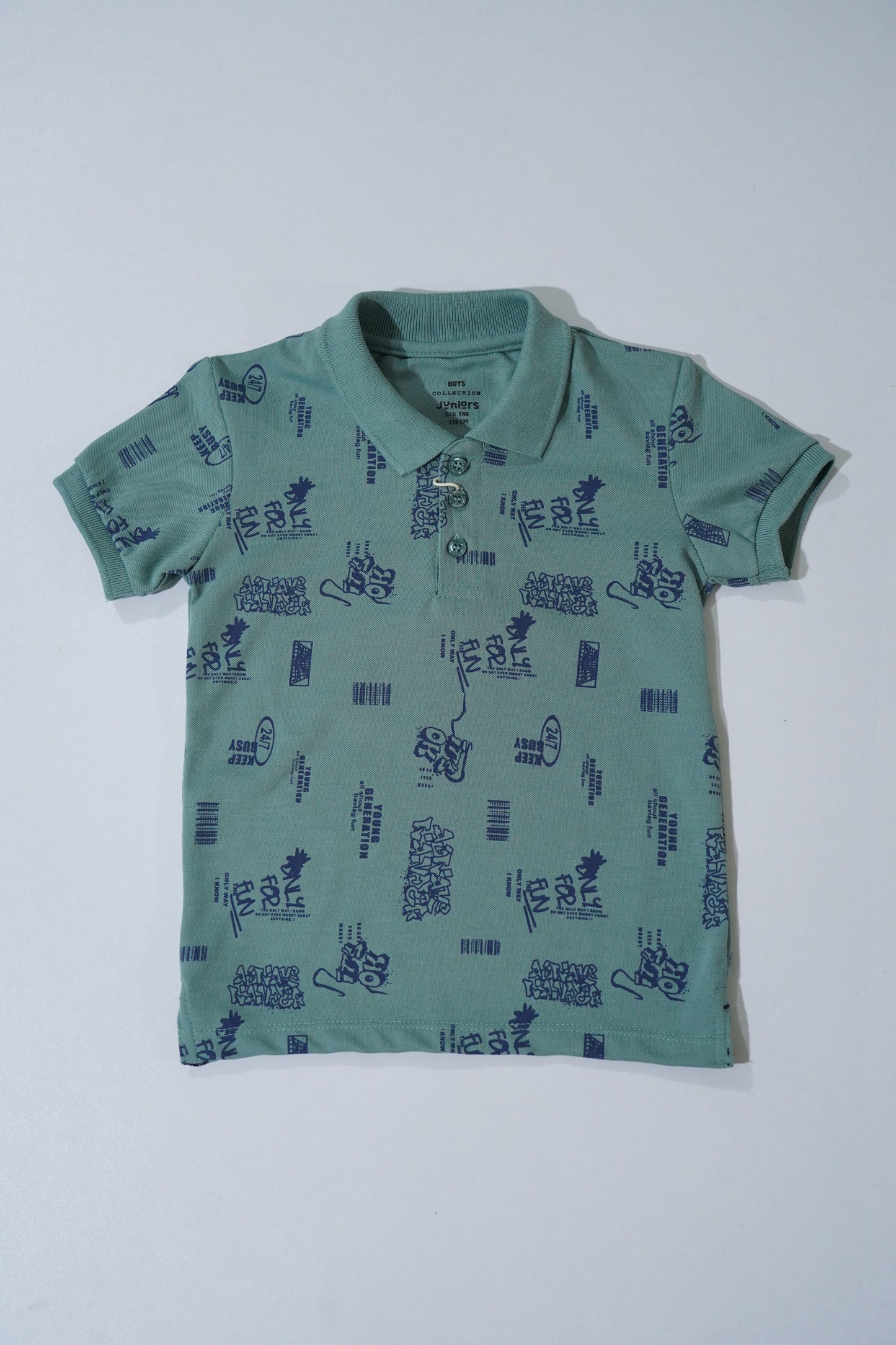JUNIOR Boys Graphic Printed Polo Shirt