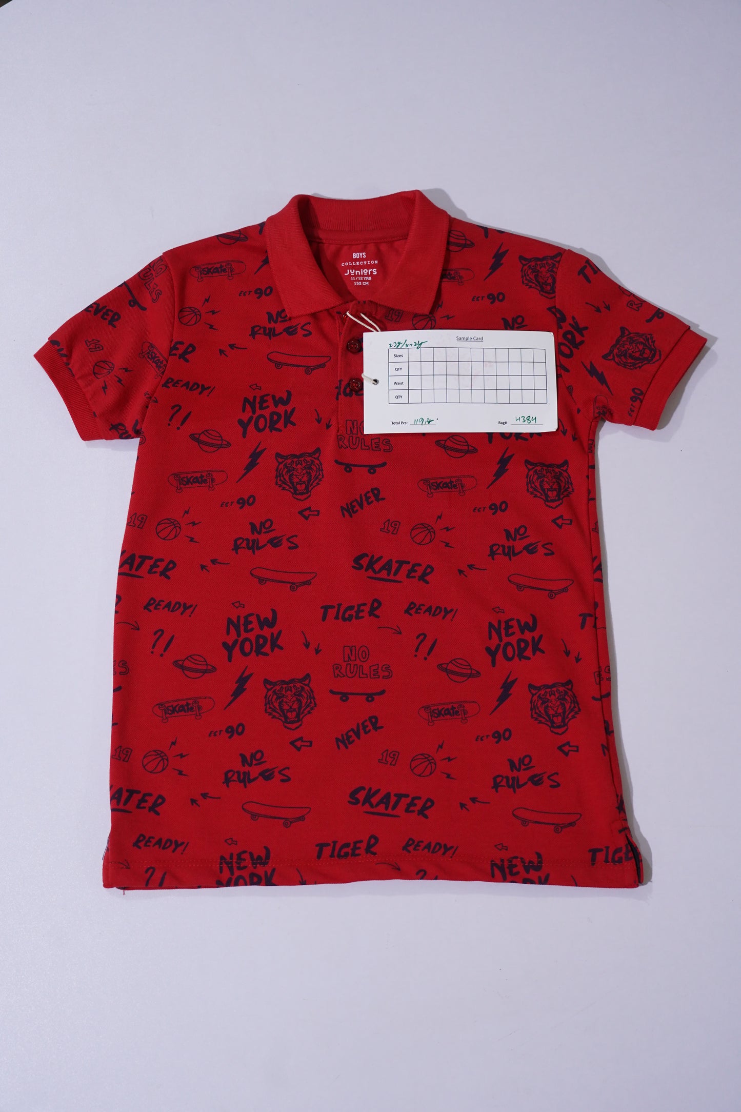 JUNIOR Boys Graphic Printed Polo Shirt