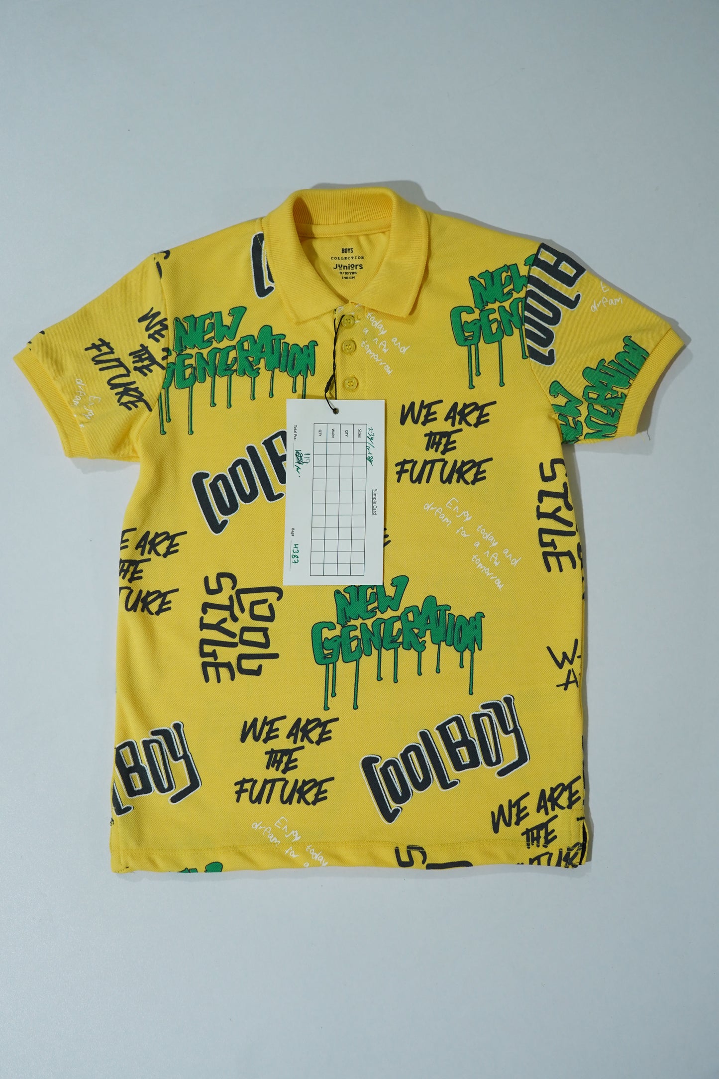 JUNIOR Boys Graphic Printed Polo Shirt