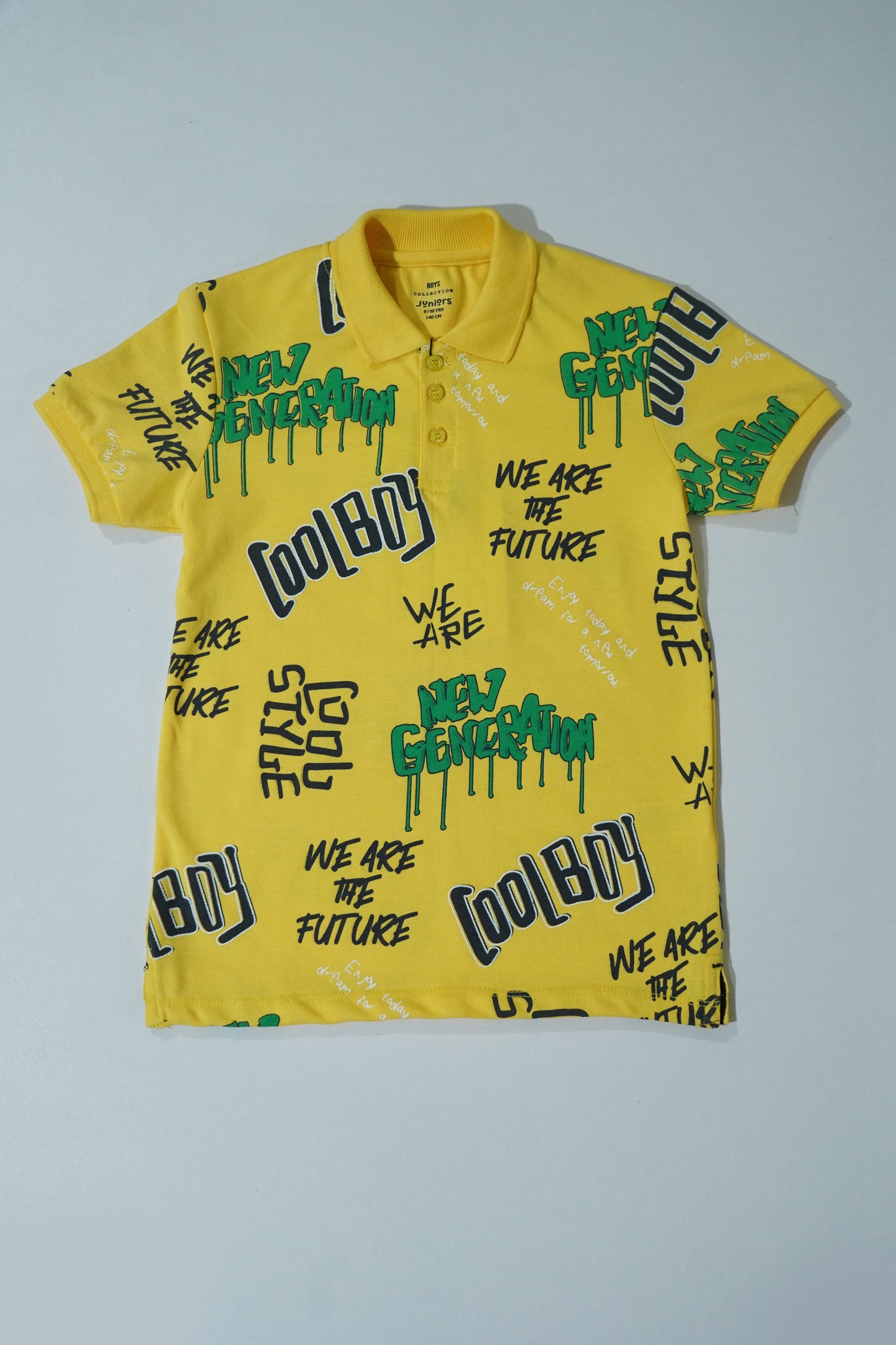JUNIOR Boys Graphic Printed Polo Shirt