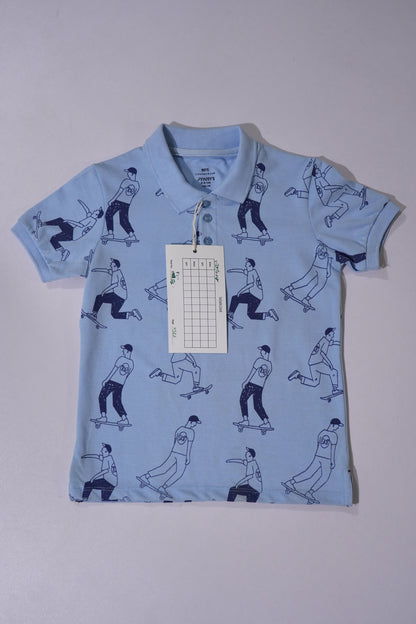 JUNIOR Boys Graphic Printed Polo Shirt