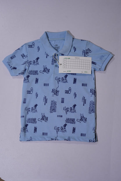 JUNIOR Boys Graphic Printed Polo Shirt