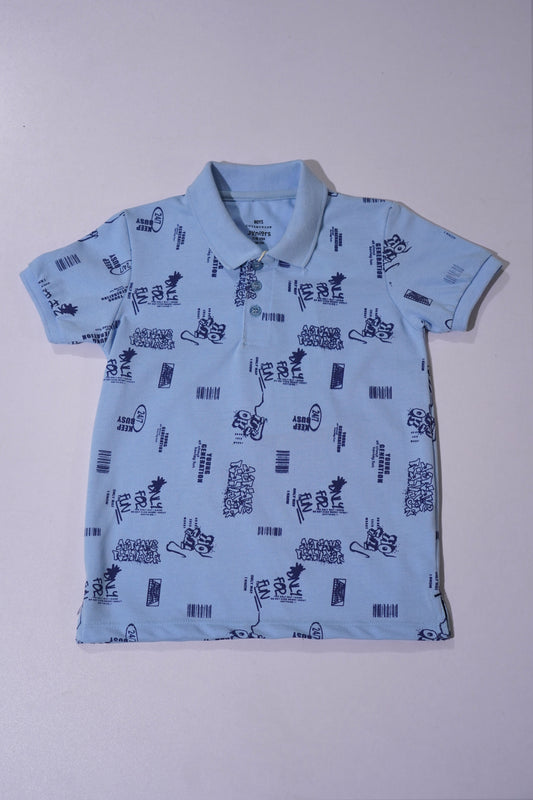 JUNIOR Boys Graphic Printed Polo Shirt