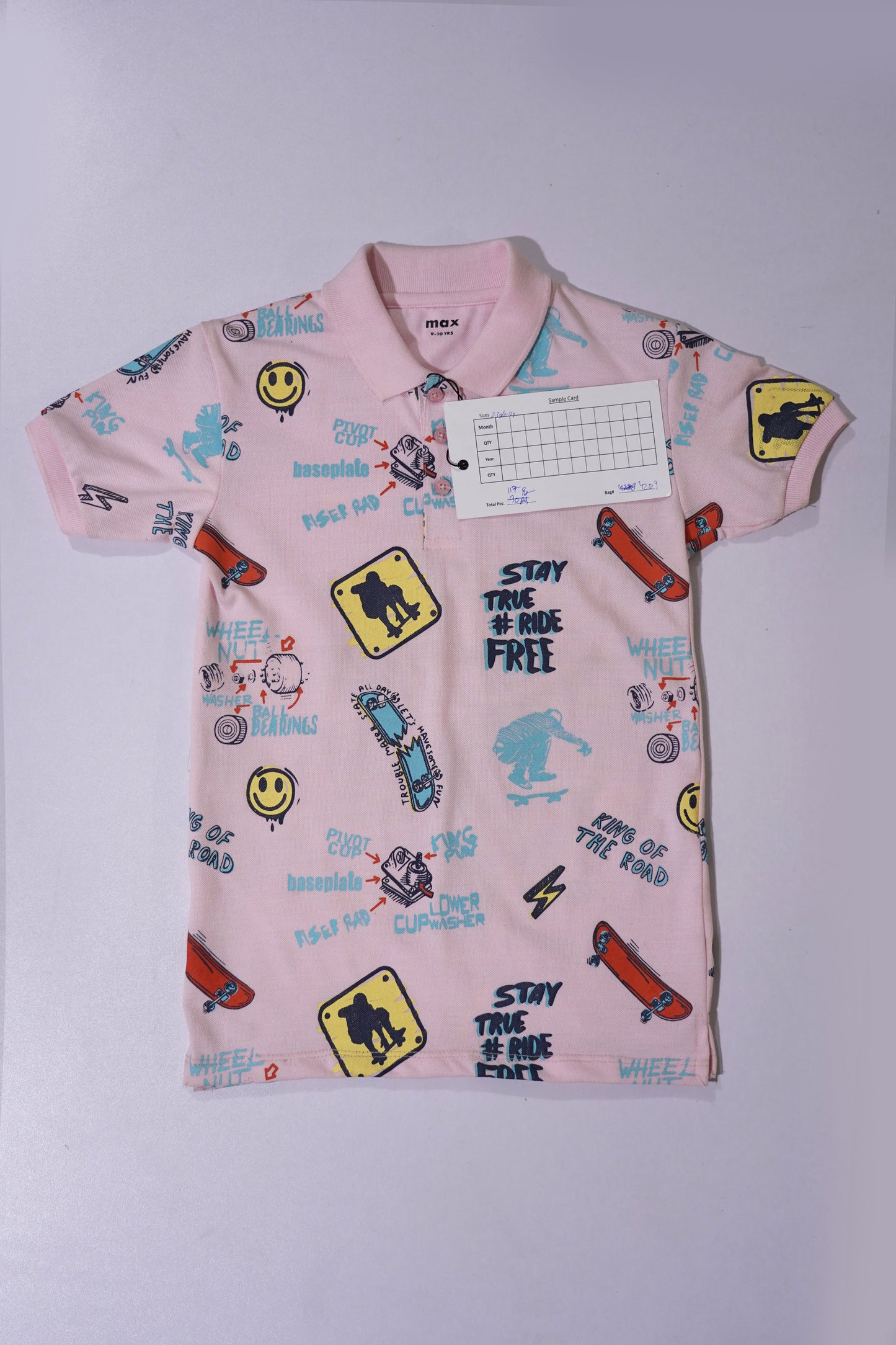 MAX Boys Graphic Printed Polo Shirt