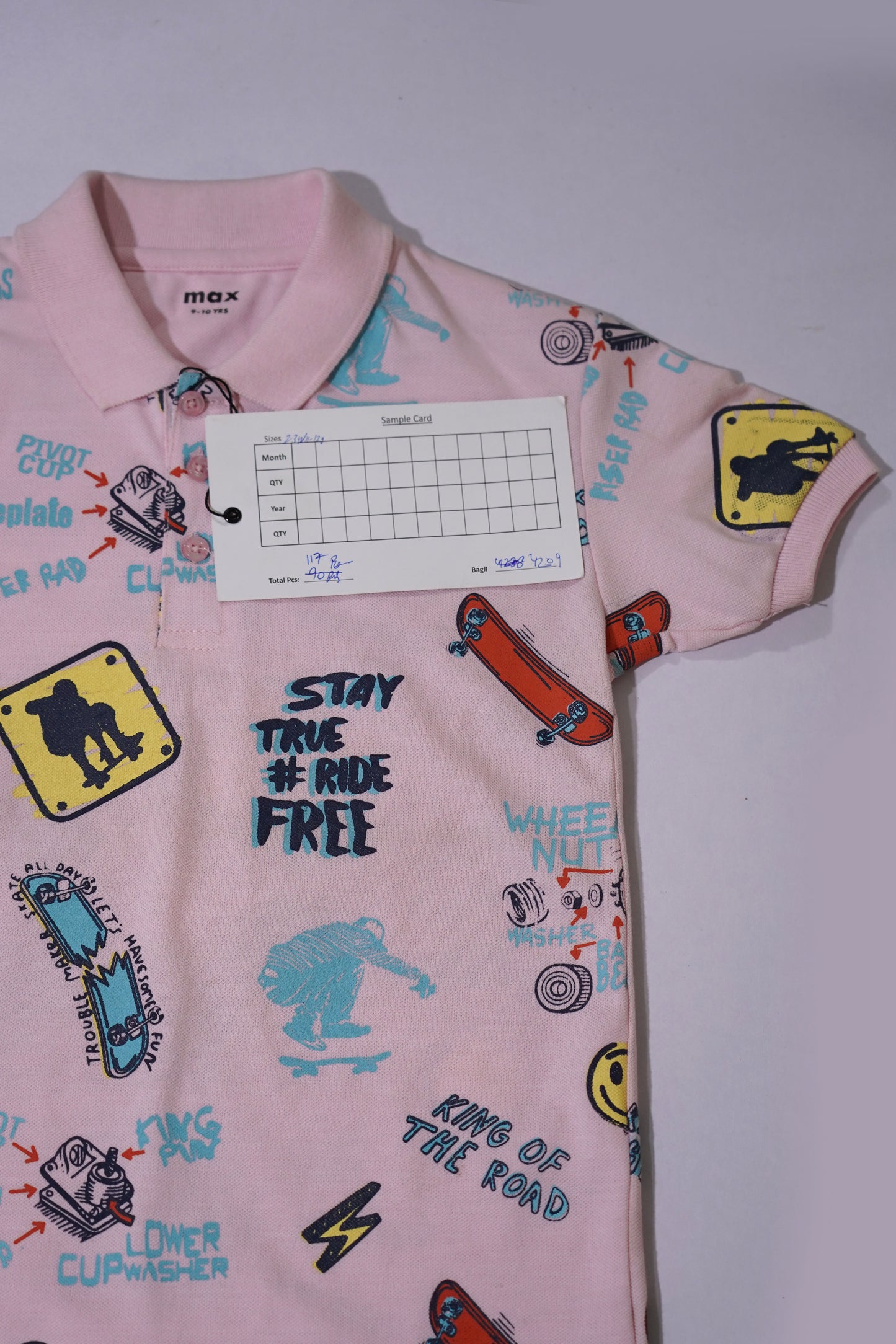 MAX Boys Graphic Printed Polo Shirt