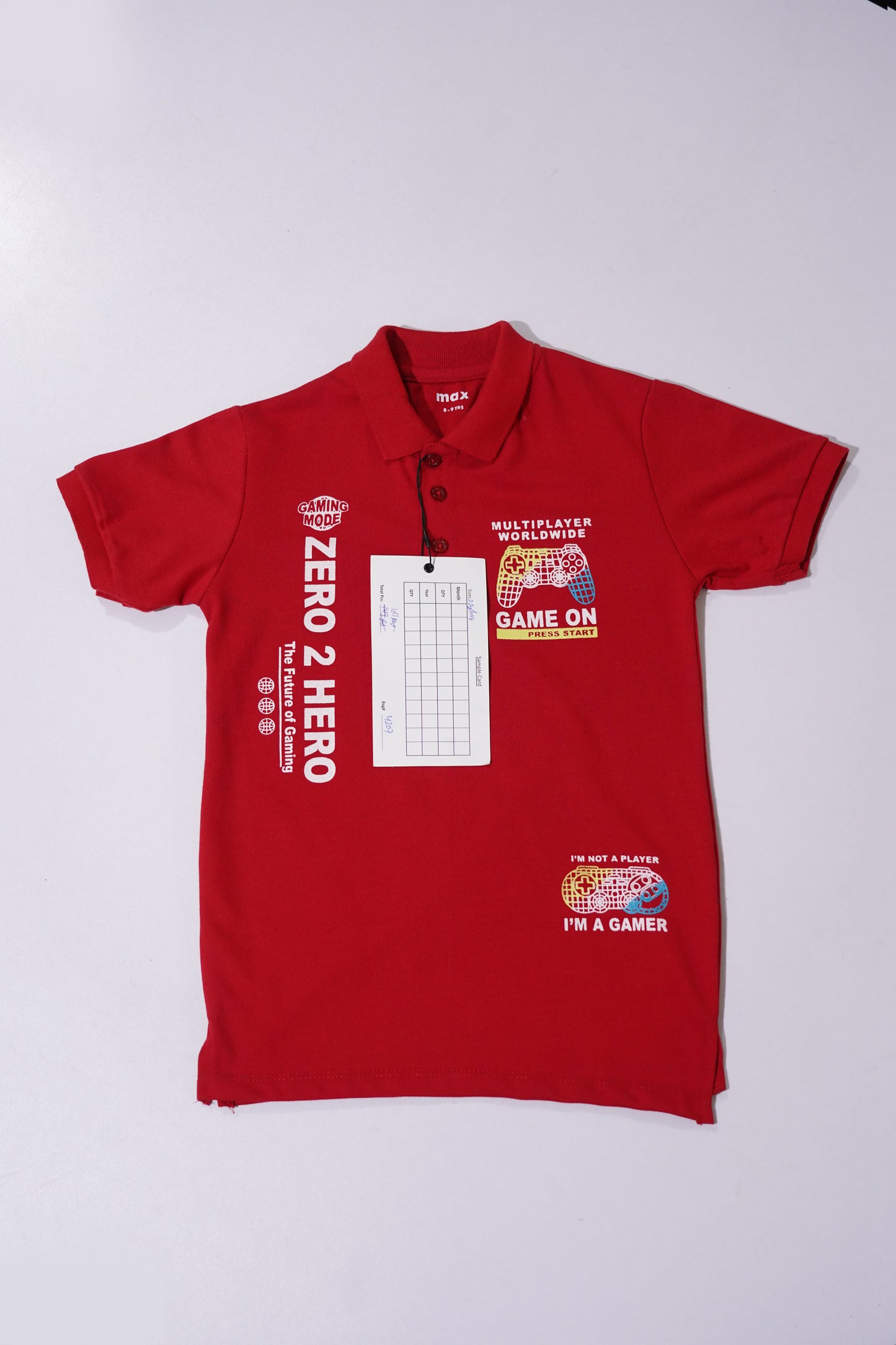 MAX Boys Graphic Printed Polo Shirt