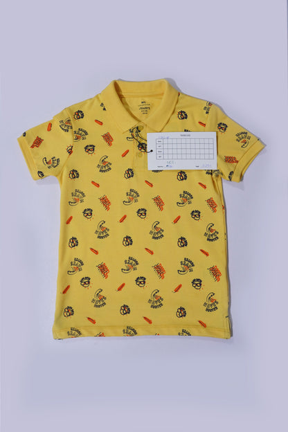JUNIOR Boys Graphic Printed Polo Shirt