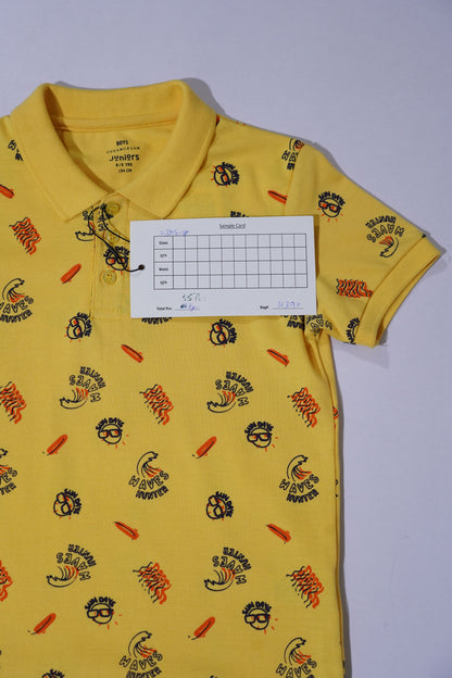 JUNIOR Boys Graphic Printed Polo Shirt