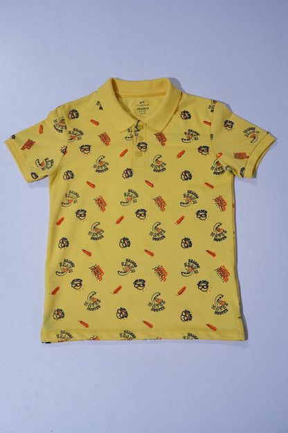 JUNIOR Boys Graphic Printed Polo Shirt
