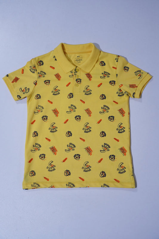 JUNIOR Boys Graphic Printed Polo Shirt