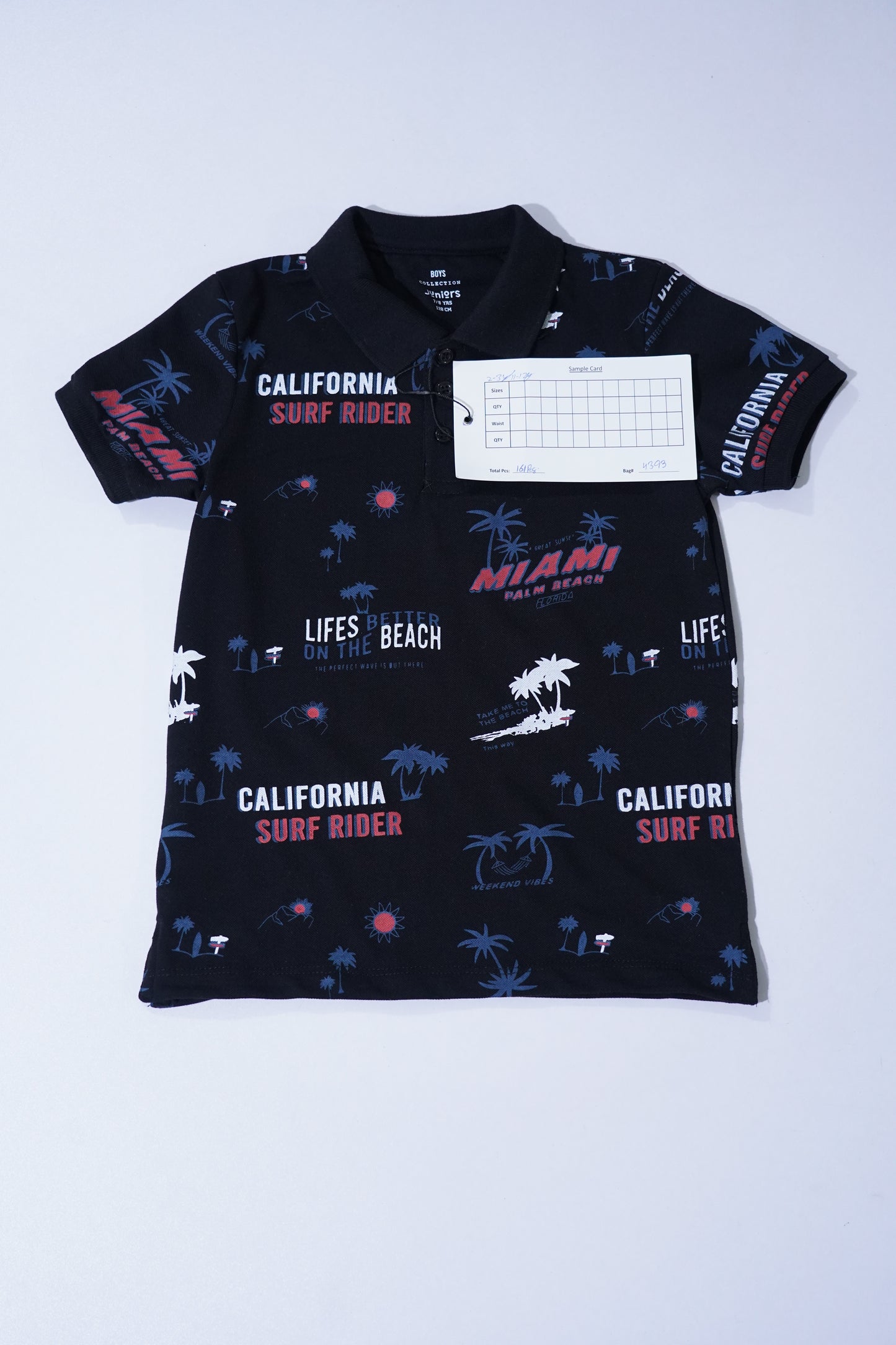 JUNIOR Boys Graphic Printed Polo Shirt