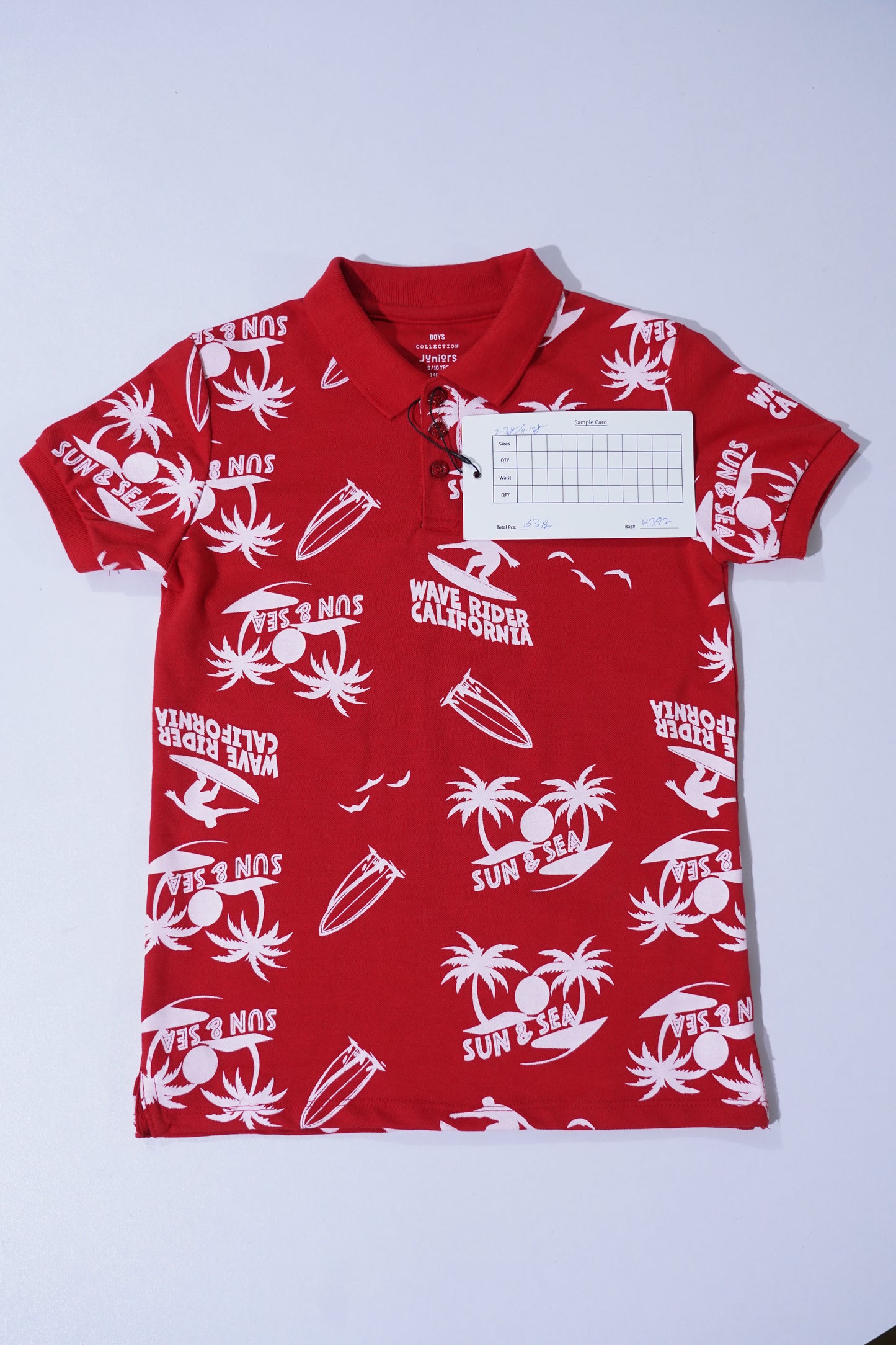 JUNIOR Boys Graphic Printed Polo Shirt
