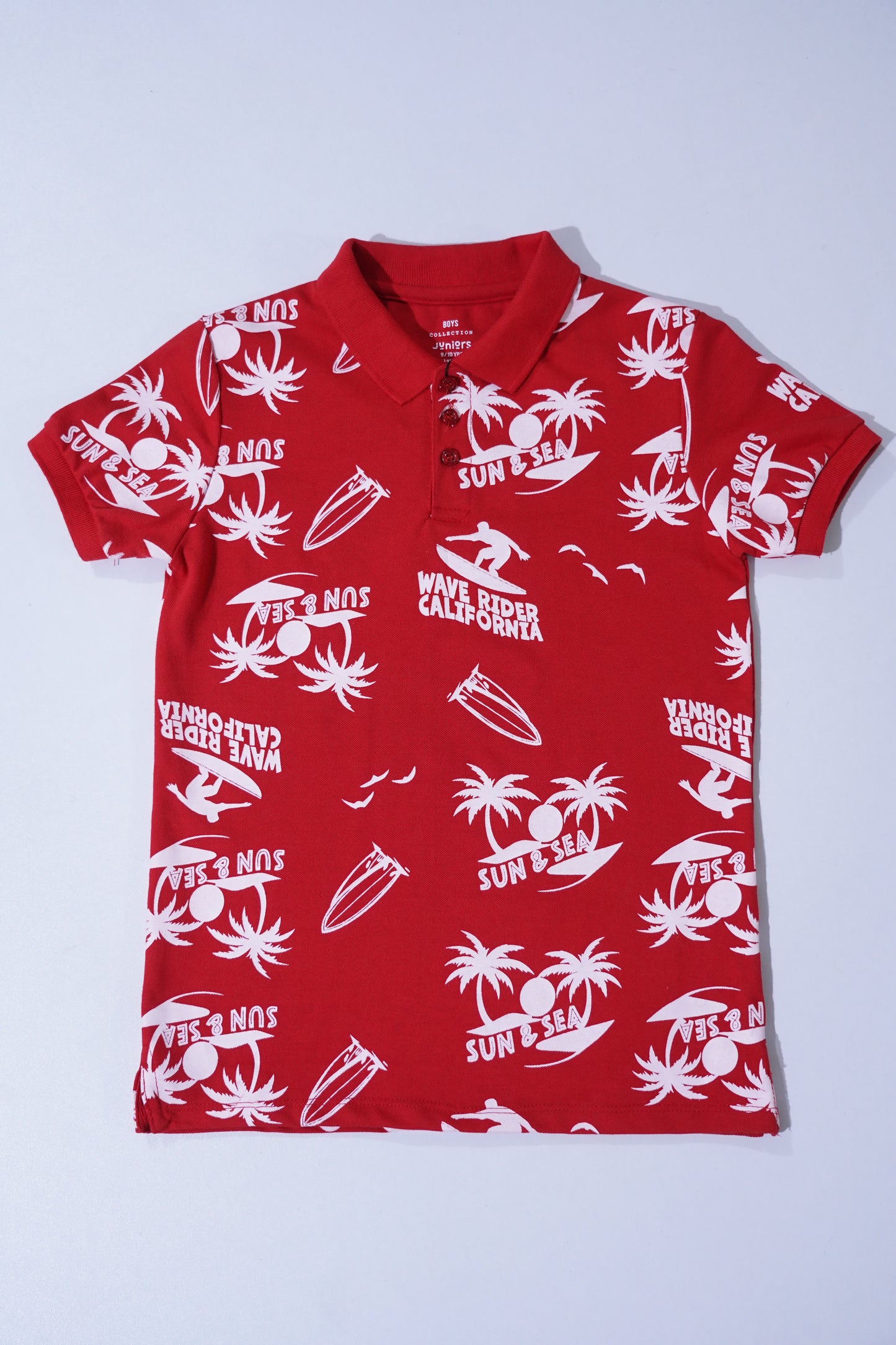 JUNIOR Boys Graphic Printed Polo Shirt