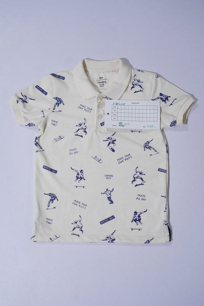 JUNIOR Boys Graphic Printed Polo Shirt