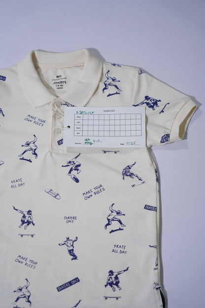 JUNIOR Boys Graphic Printed Polo Shirt