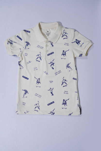 JUNIOR Boys Graphic Printed Polo Shirt