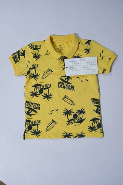 JUNIOR Boys Graphic Printed Polo Shirt