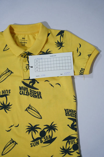 JUNIOR Boys Graphic Printed Polo Shirt