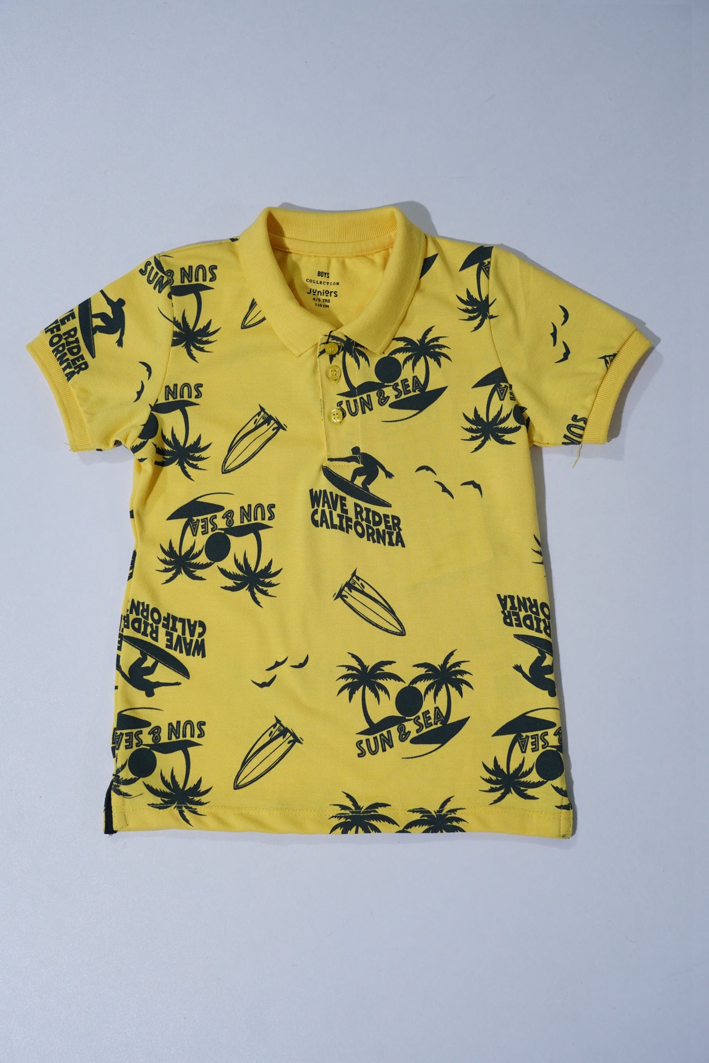 JUNIOR Boys Graphic Printed Polo Shirt