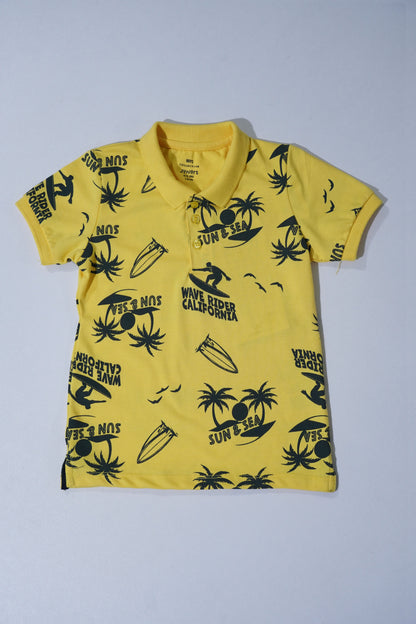JUNIOR Boys Graphic Printed Polo Shirt