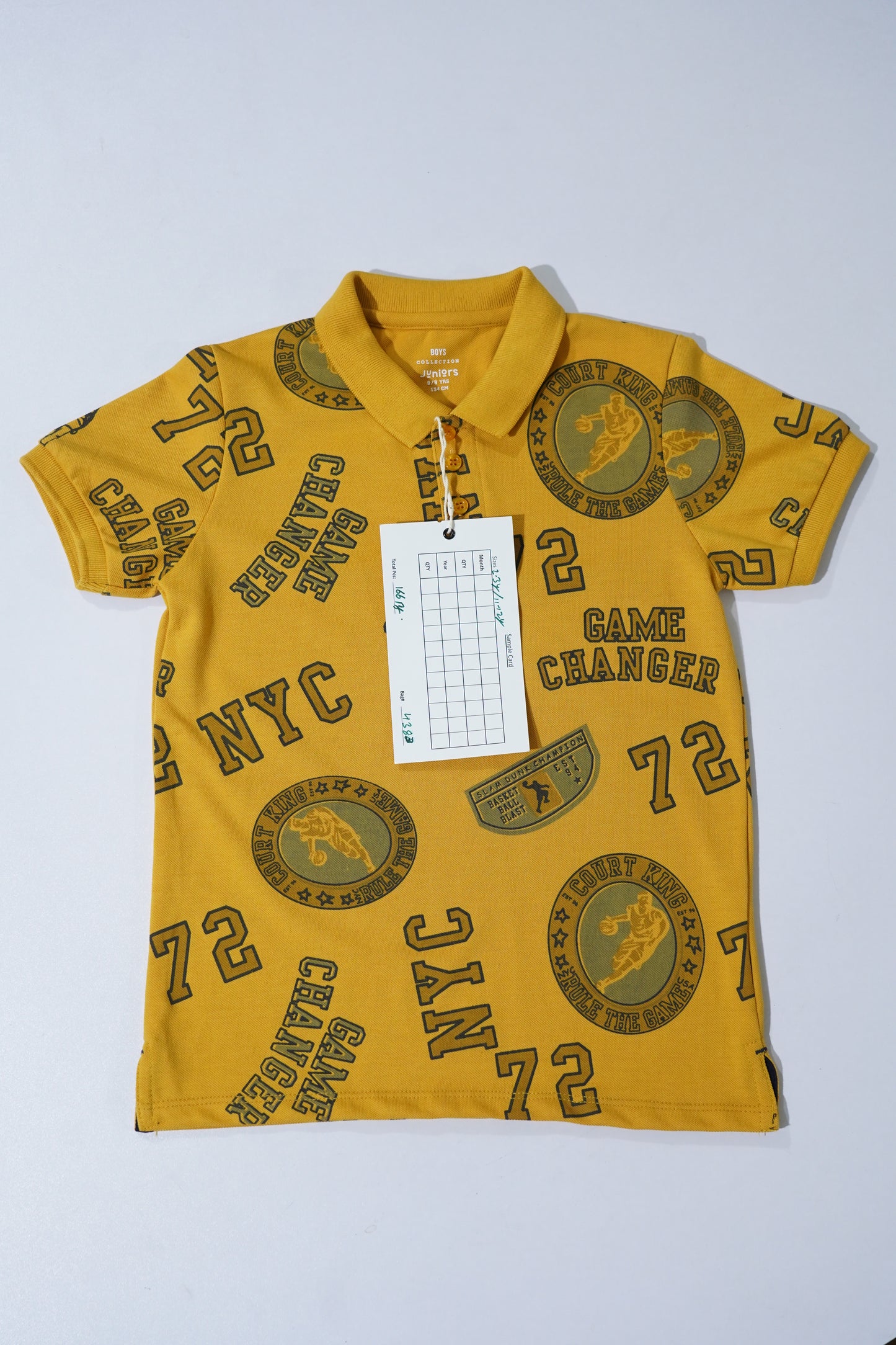 JUNIOR Boys Graphic Printed Polo Shirt