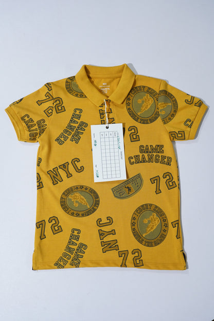 JUNIOR Boys Graphic Printed Polo Shirt