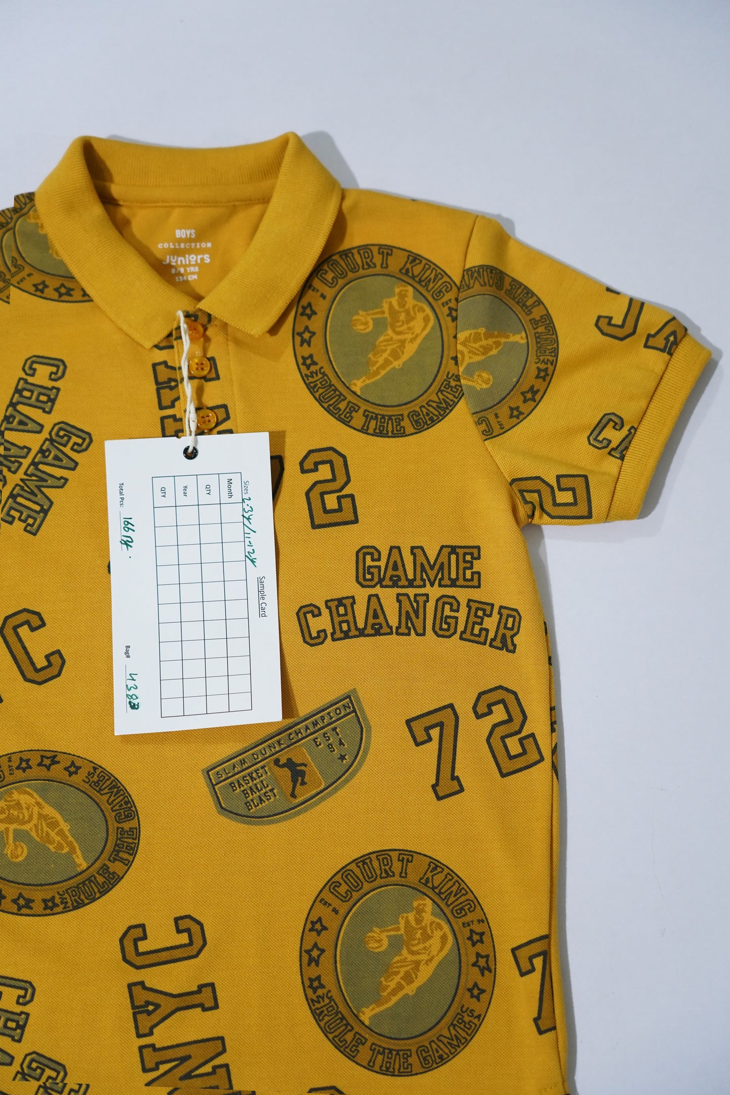 JUNIOR Boys Graphic Printed Polo Shirt