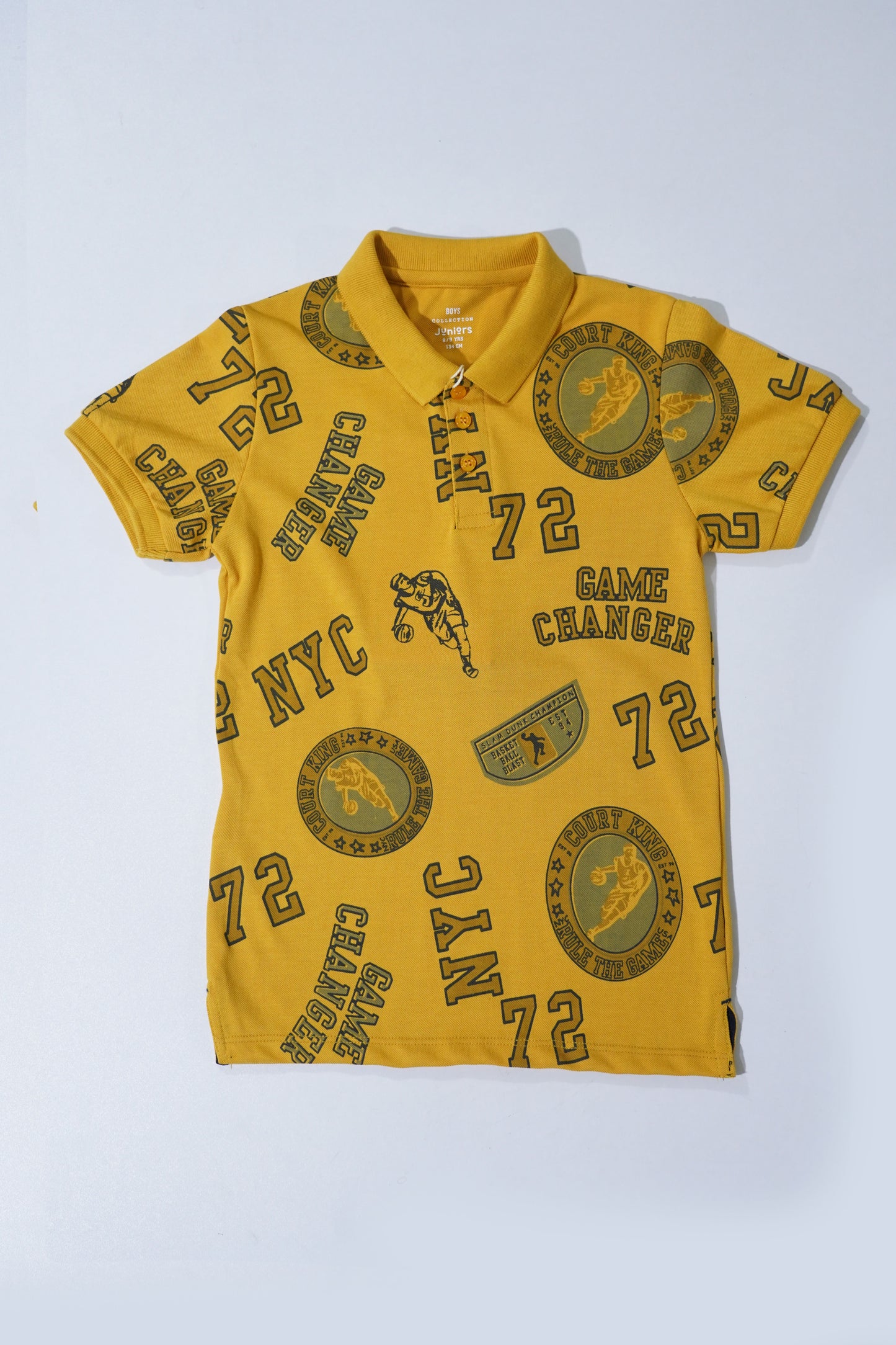 JUNIOR Boys Graphic Printed Polo Shirt