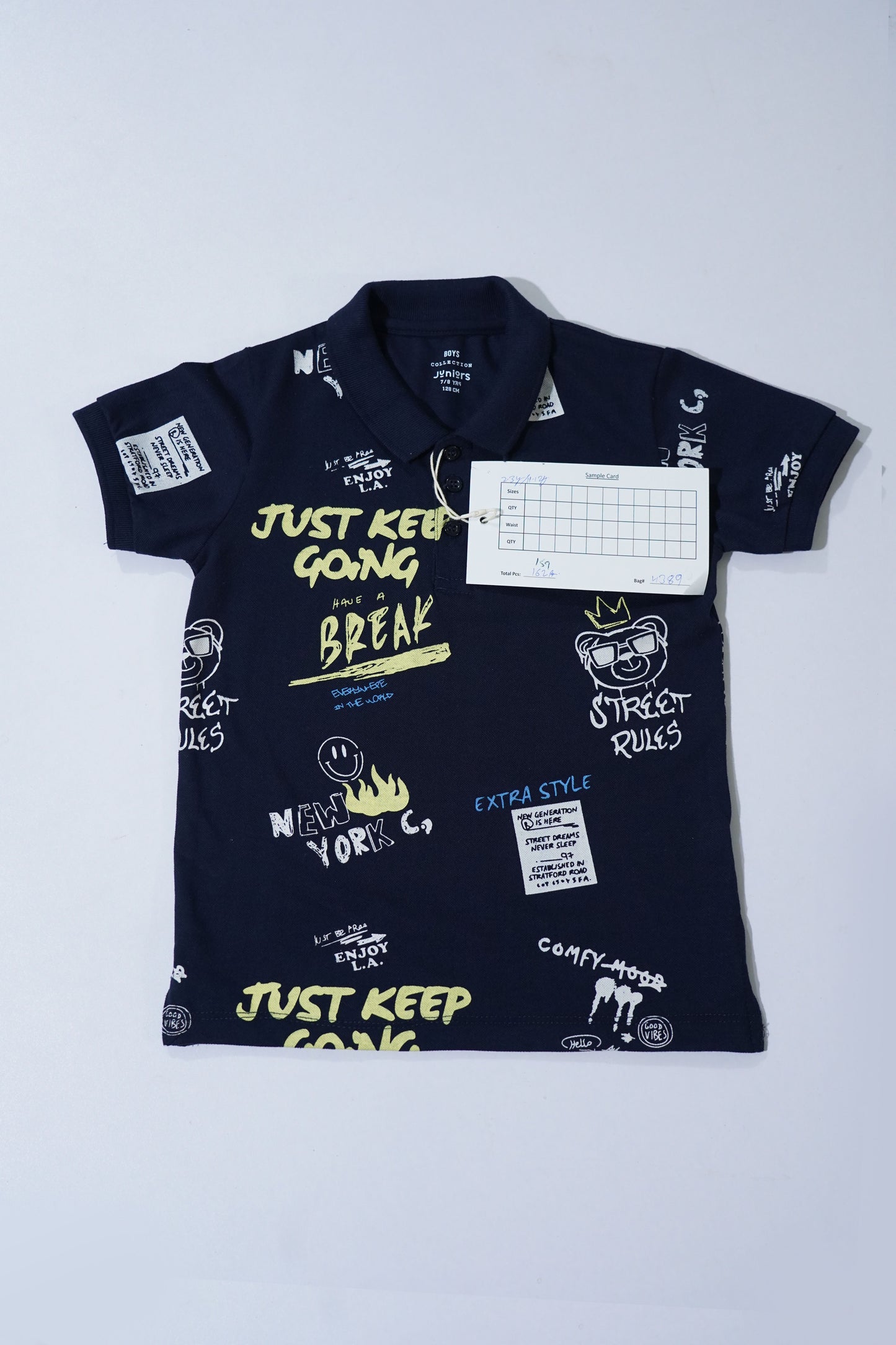 JUNIOR Boys Graphic Printed Polo Shirt