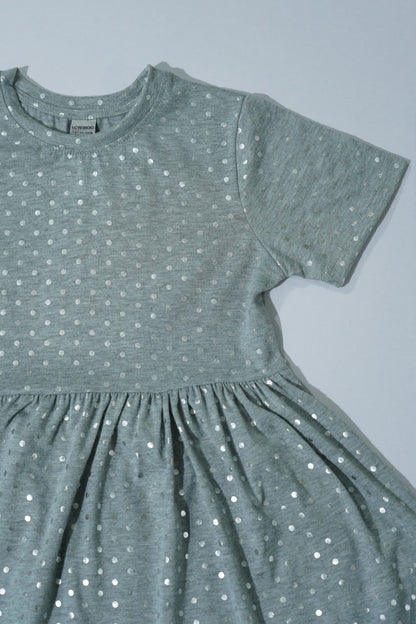 LC WAIKIKI Girls Textured Polka Printed Dress