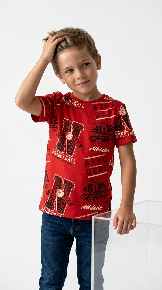 LCW Boys Graphic Printed T-Shirt
