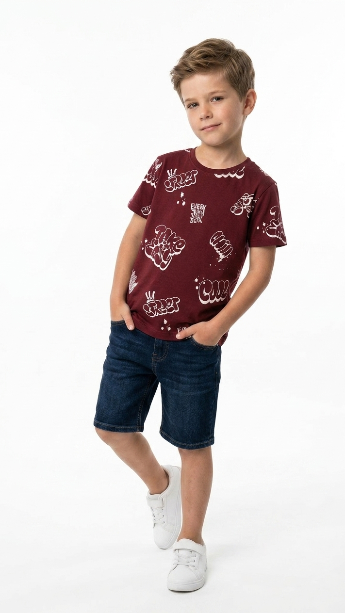 LCW Boys Graphic Printed T-Shirt