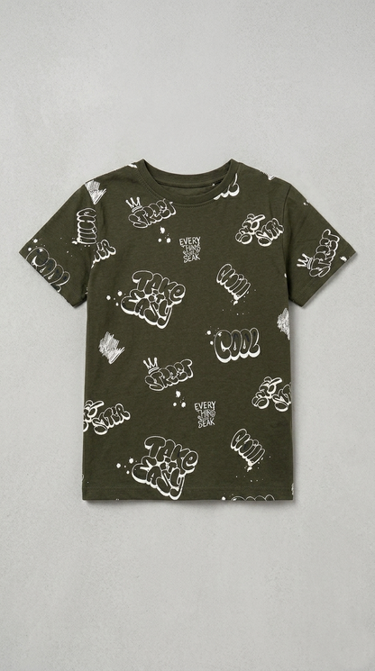 LCW Boys Graphic Printed T-Shirt