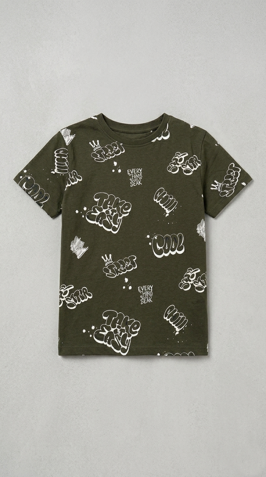 LCW Boys Graphic Printed T-Shirt