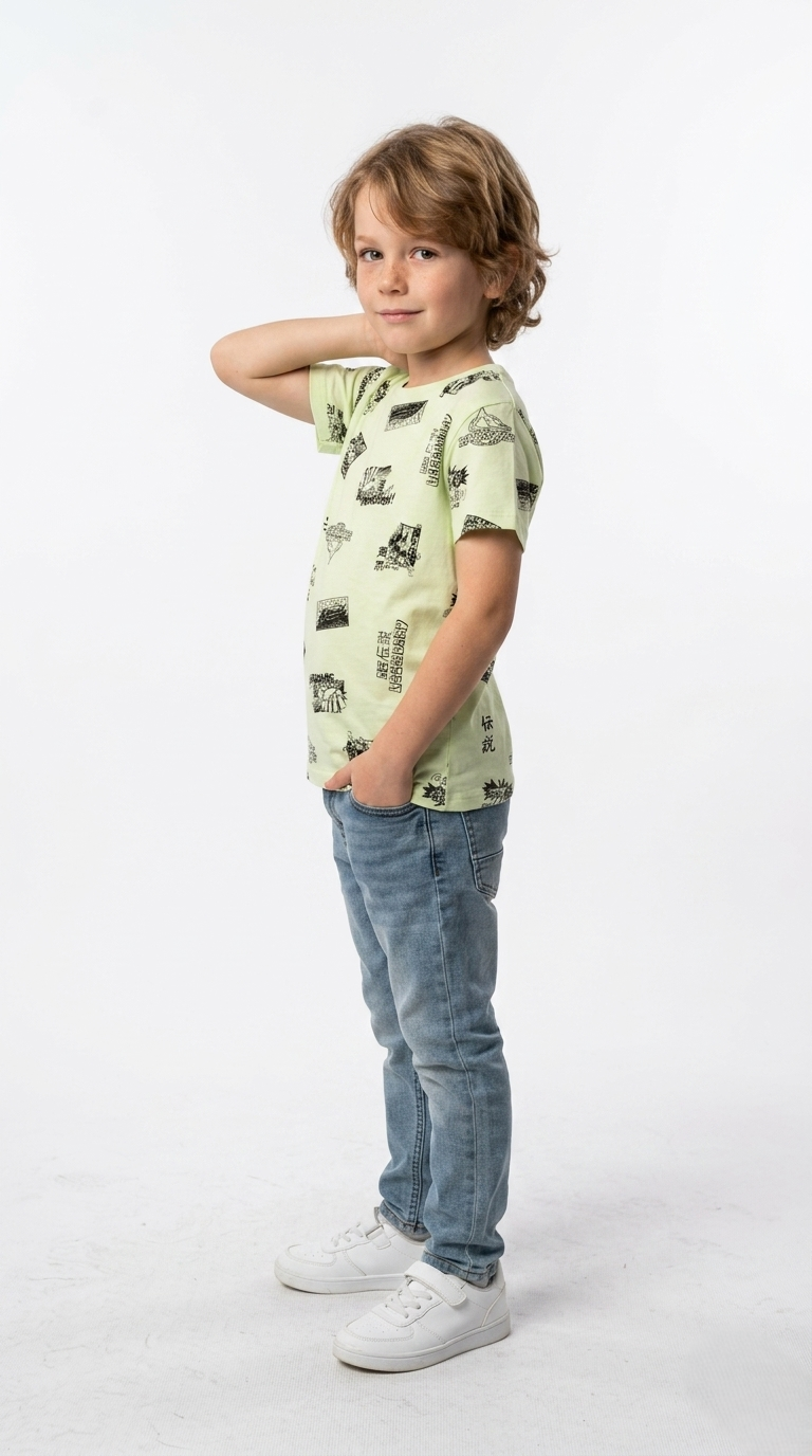 LCW Boys Graphic Printed T-Shirt