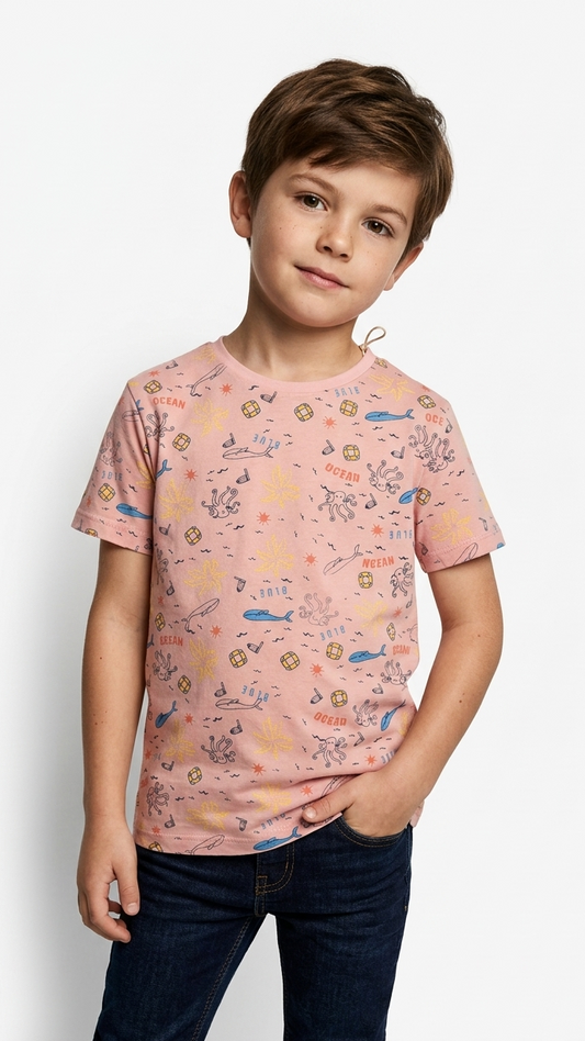 LCW Boys Graphic Printed T-Shirt