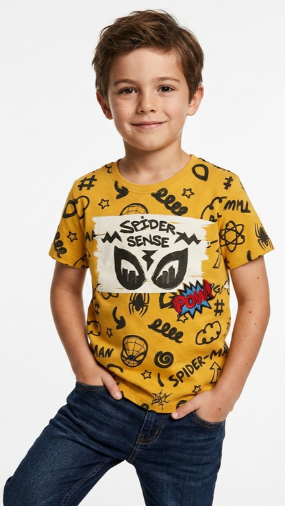 LCW Boys Spider Sense Graphic Print T-Shirt
