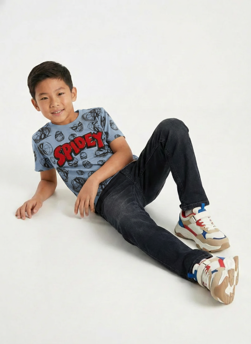 LCW Boys Spider Graphic Print T-Shirt