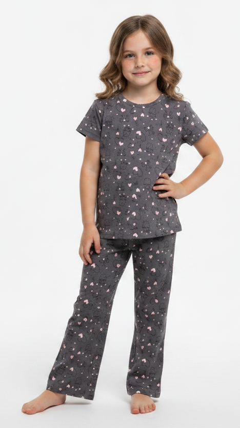 OKAIDI Girls Playfull graphic Printed Co Ord Set