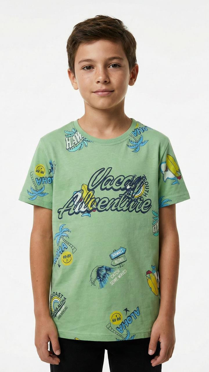 LCW Boys Printed Embroided T-Shirt