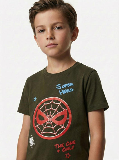 LCW Boys Super Hero Spider Print T-Shirt