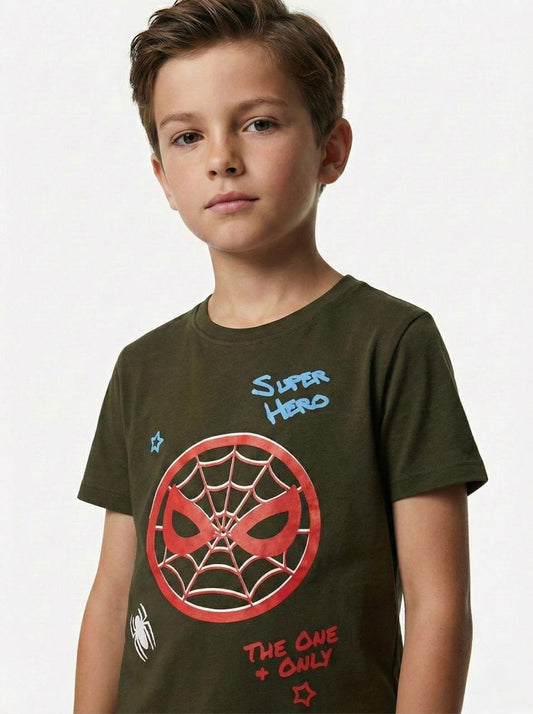 LCW Boys Super Hero Spider Print T-Shirt