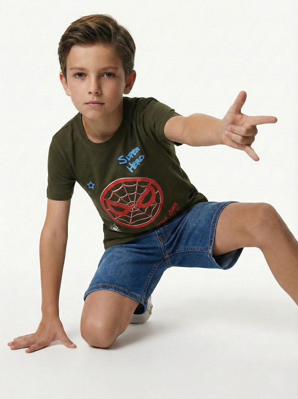 LCW Boys Super Hero Spider Print T-Shirt